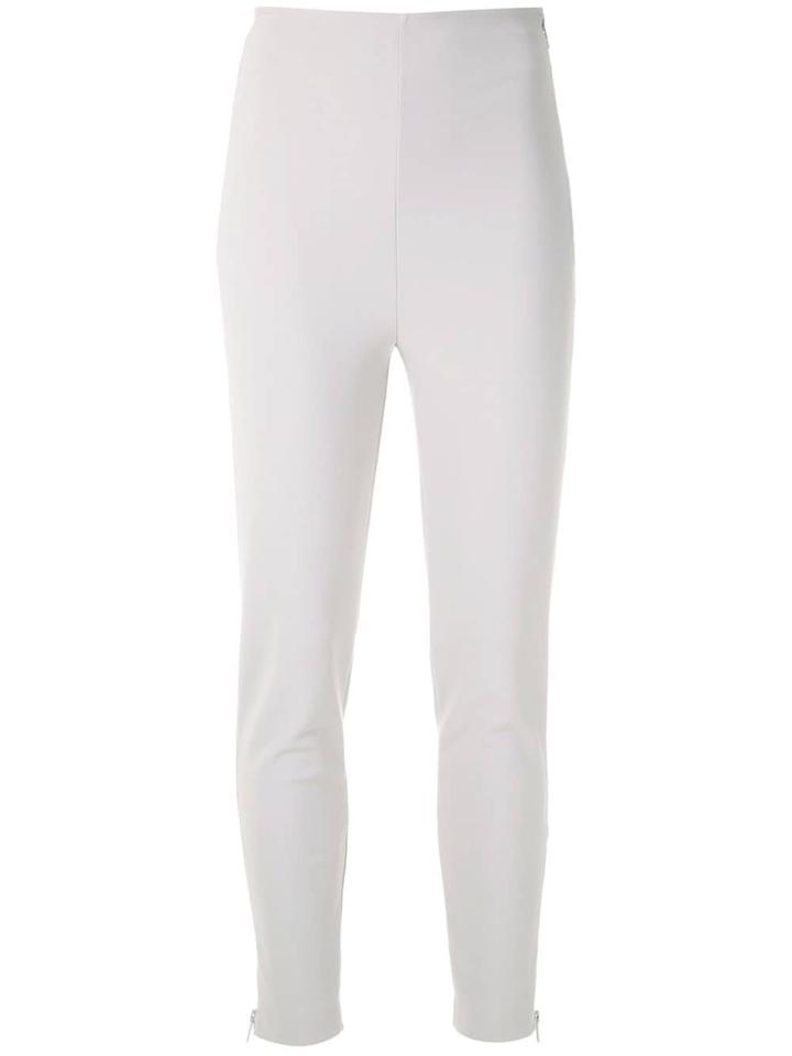 Gloria Coelho Cropped Skinny Trousers - Neutrals