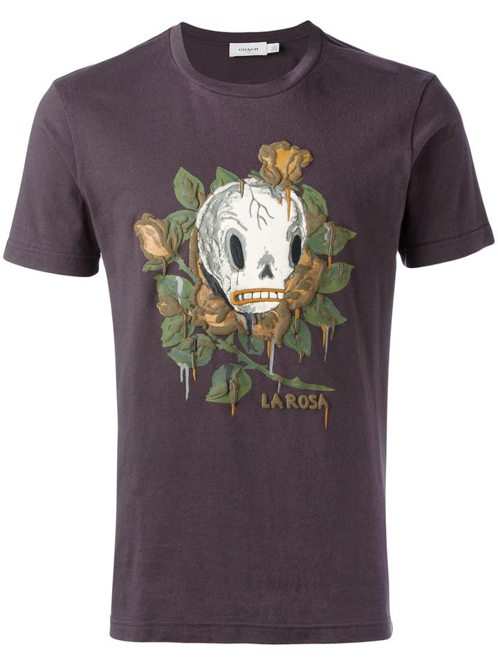 Coach - Graphic Print T-shirt - Men - Cotton - M, Grey, Cotton