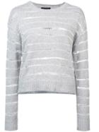 Rag & Bone Penn Striped Sweater - Grey
