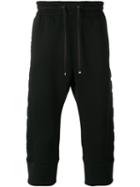 Helmut Lang Drop-crotch Cropped Trousers, Men's, Size: Small, Black, Polyester/spandex/elastane/rayon