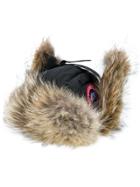 Canada Goose Coyote Fur Trim Aviator Hat - Black