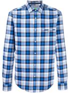 Boss Hugo Boss Plaid Shirt, Men's, Size: Large, Blue, Cotton