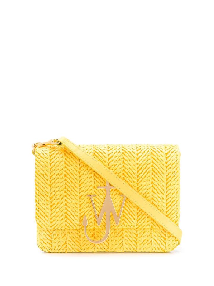 Jw Anderson Woven Anchor Logo Bag - Yellow