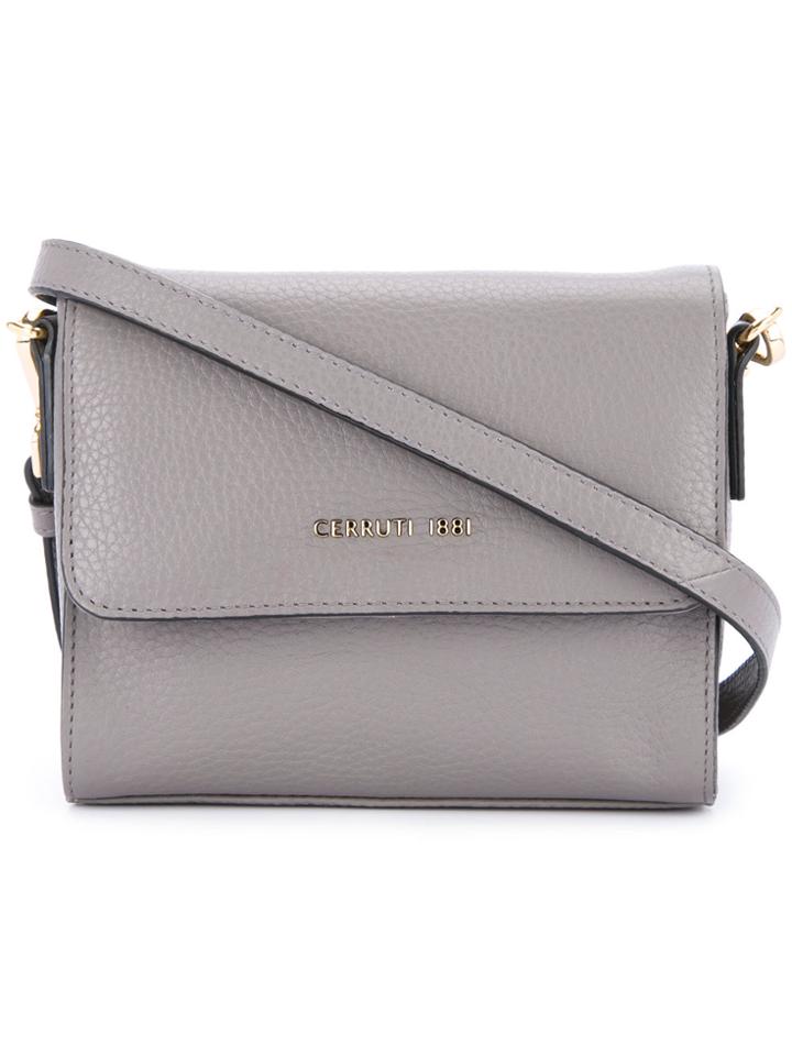 Cerruti 1881 Fold Over Cross Body Bag - Grey