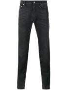Dolce & Gabbana Stretch Skinny Jeans, Men's, Size: 52, Black, Cotton/calf Leather/polyester/spandex/elastane