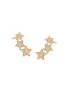 Alinka Stasia Diamond Triple Star Earrings - Metallic