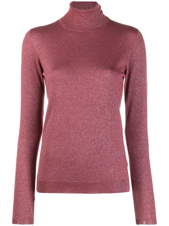 Brunello Cucinelli Roll Neck Jumper - Pink