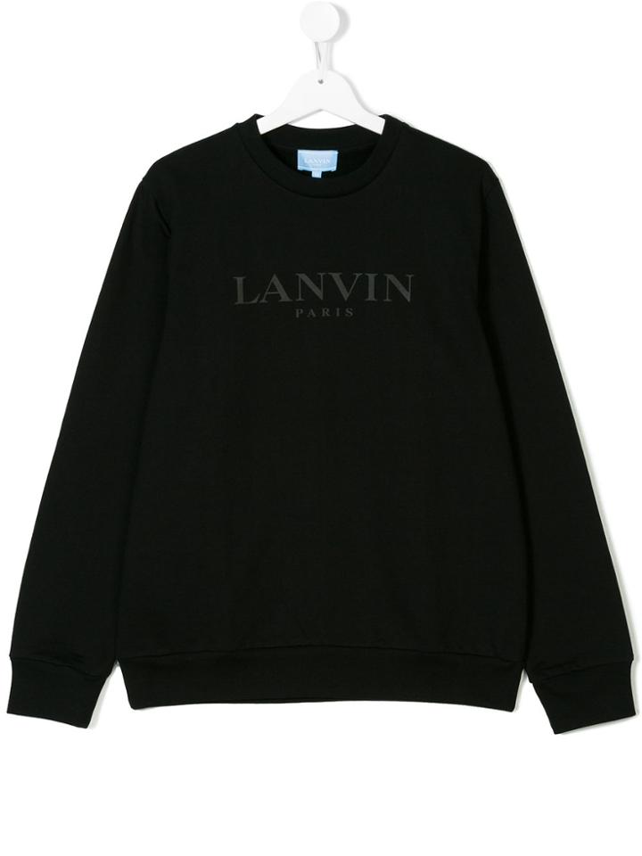 Lanvin Petite Brand Print Swearshirt - Black
