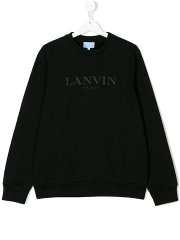 Lanvin Petite Brand Print Swearshirt - Black