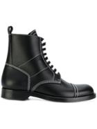 Loewe Contrast Stitch Boots - Black