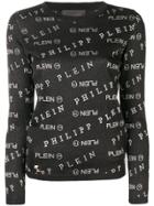 Philipp Plein Logo Print Jersey - Black