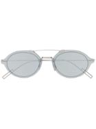 Dior Eyewear Oval Frame Sunglasses - Silver