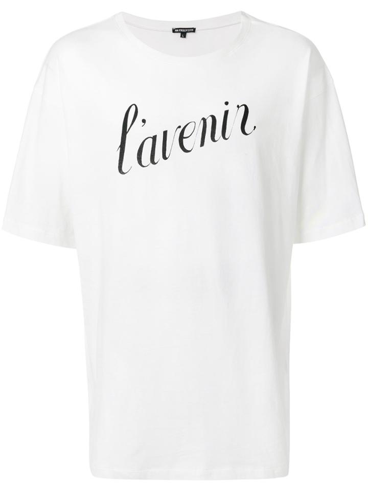 Ann Demeulemeester L'avenir Print T-shirt - White
