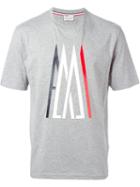 Moncler X Ami Logo Print T-shirt, Men's, Size: Large, Grey, Cotton
