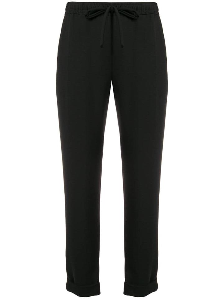 P.a.r.o.s.h. Drawstring Waist Track Pants - Black
