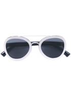 Valentino - Valentino Garavani Aviator Sunglasses - Women - Metal - One Size, Grey, Metal