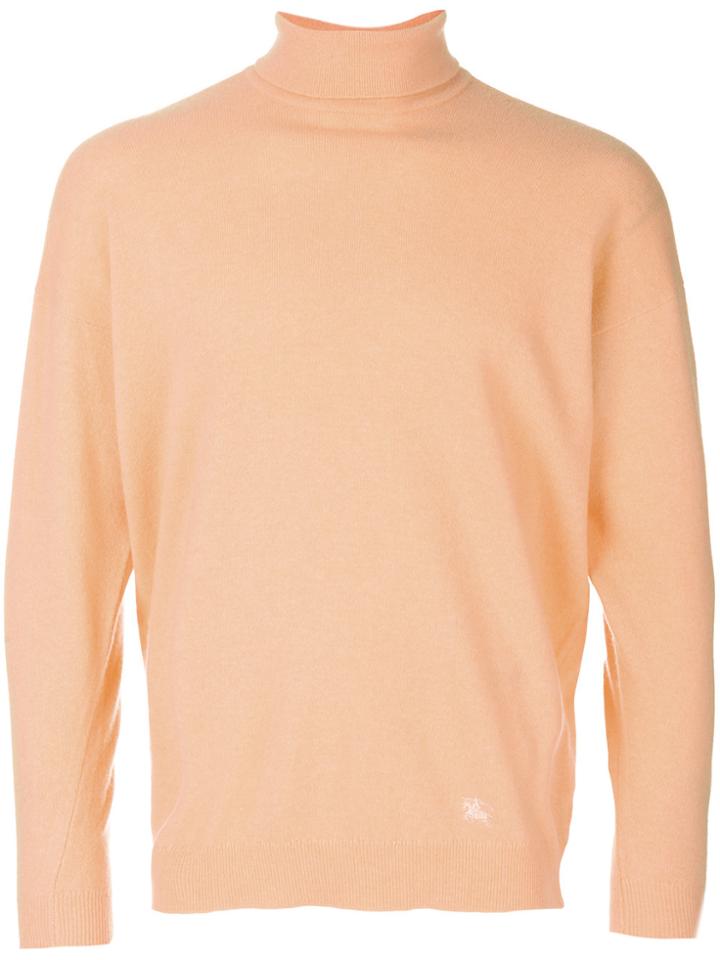Burberry Vintage Roll Neck Jumper - Yellow & Orange