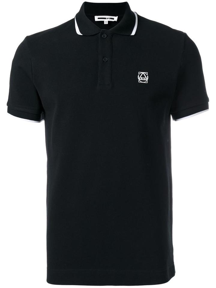 Mcq Alexander Mcqueen Logo Embroidered T-shirt, Men's, Size: Medium, Black, Cotton
