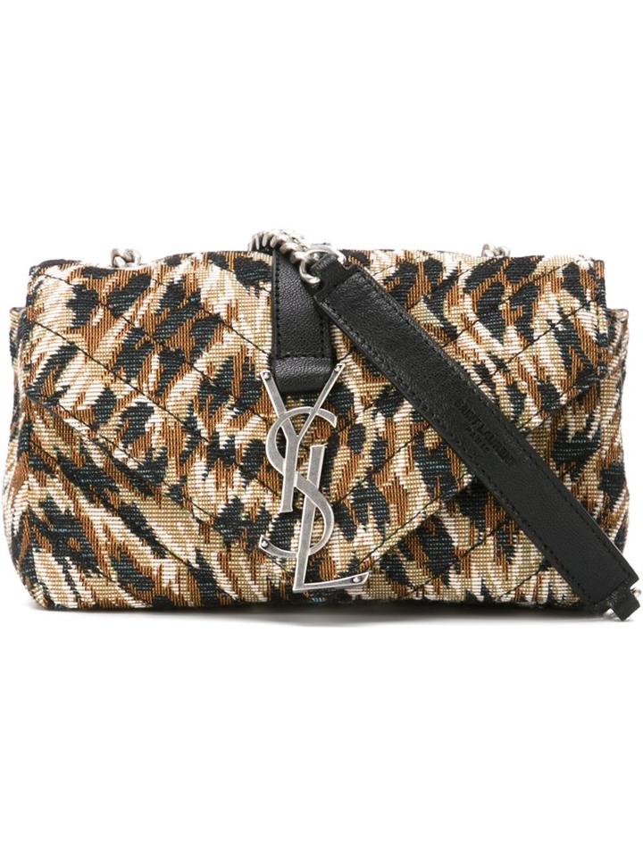 Saint Laurent Classic Baby 'monogram' Bag, Women's, Black, Lamb Skin