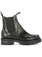 Takahiromiyashita The Soloist Logo Print Ankle Boots - Black