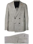 Lardini Houndstooth Two-piece Suit - Blue