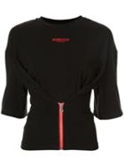 Ground Zero Zipped T-shirt - Black