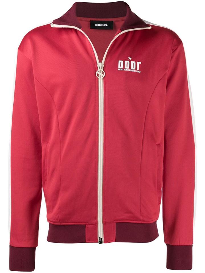 Diesel Zip-up Sweatshirt - Red