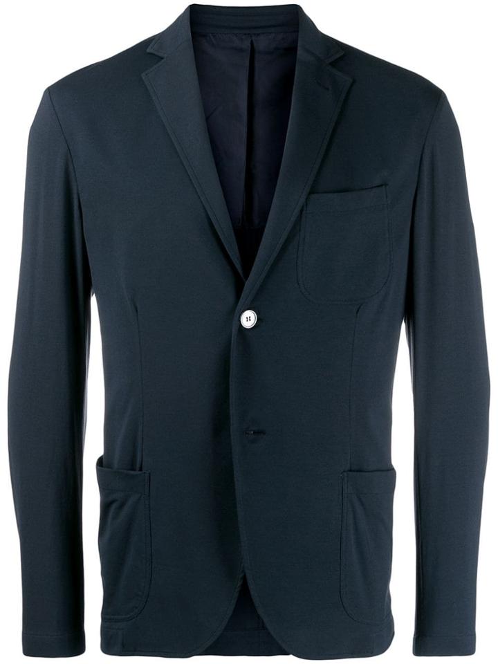 Cruciani Single Breasted Blazer - Blue