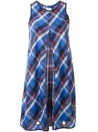 Gaelle Bonheur Eyelet Detail Plaid Dress