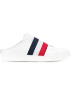 Moncler Striped Slip-on Sneakers - White