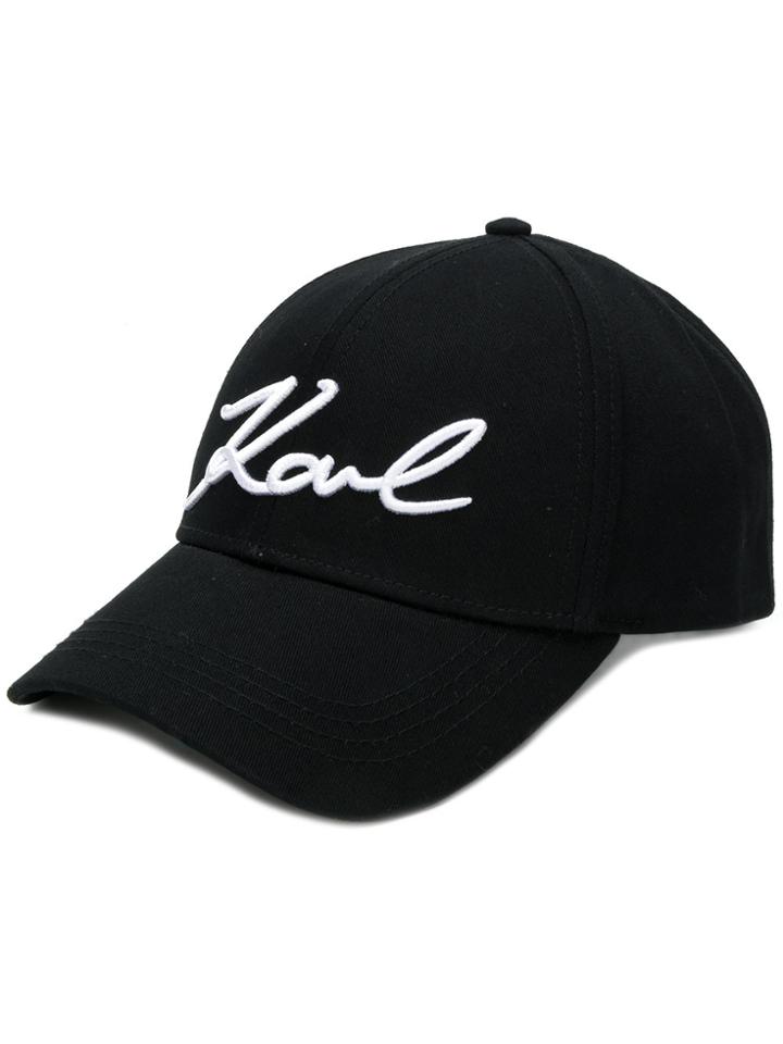 Karl Lagerfeld Signature Cap - Black