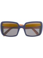 Marni Eyewear Oversized Sunglasses - Blue