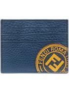 Fendi Logo Patch Cardholder - Blue