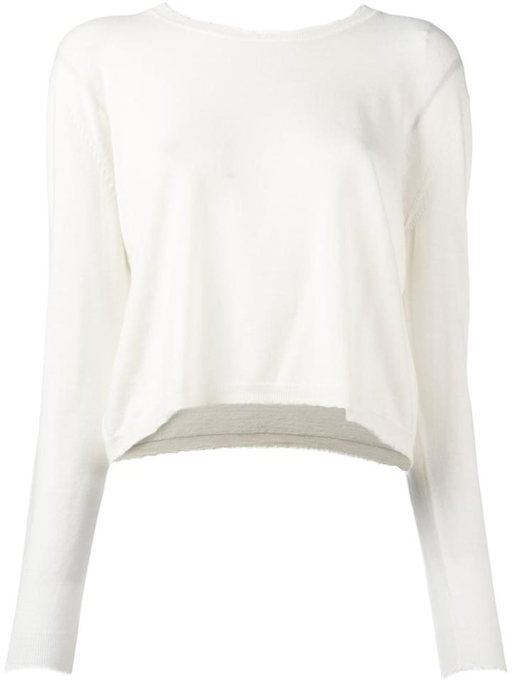 Allude Fine Knit Jumper, Women's, Size: Medium, White, Virgin Wool