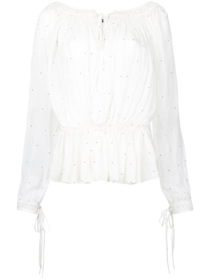 Kitx Breakfree Polka Dot Blouse - White