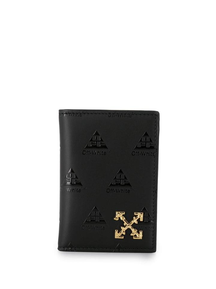 Off-white Logo Embossed Card Case - Black
