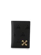 Off-white Logo Embossed Card Case - Black