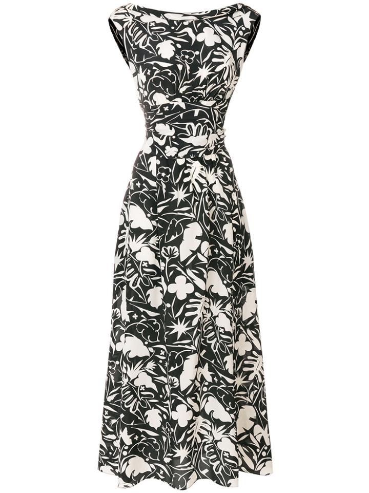 Aspesi Printed Sleeveless Dress - Black