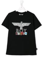 Boy London Kids Teen Eagle Print T-shirt - Black