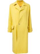 Arts & Science Single Breasted Coat, Women's, Size: 1, Yellow/orange, Cotton