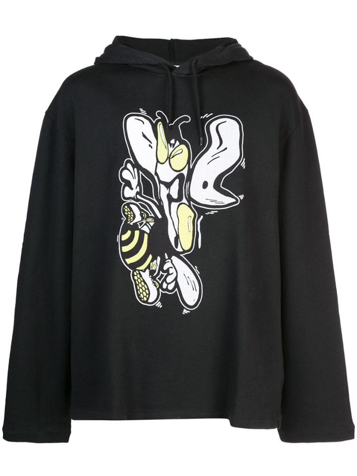 Our Legacy Contrast Print Hoodie - Black