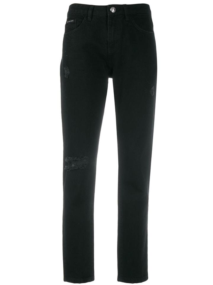 Philipp Plein Statement Boyfriend Jeans - Black