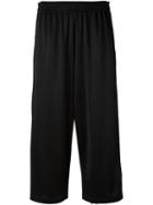 Maison Margiela Cropped Trousers, Women's, Size: 40, Black, Viscose/polyamide/silk