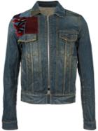 Maison Margiela Patch Detail Denim Jacket, Men's, Size: 46, Blue, Cotton