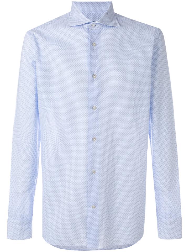 Borriello Micro Print Shirt - White