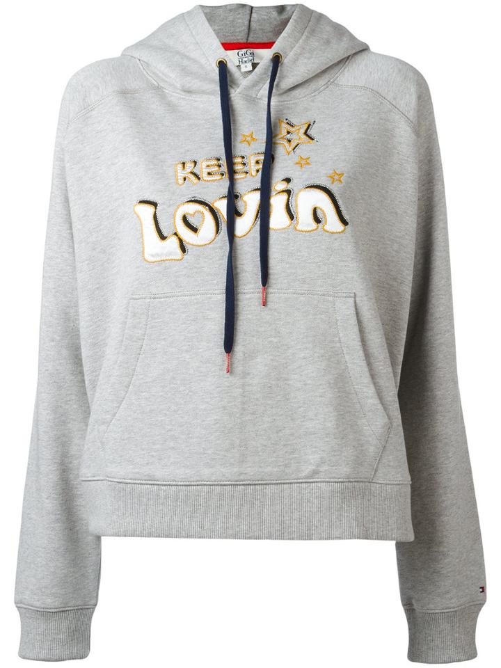 Tommy Hilfiger Keep Lovin Hoodie, Women's, Size: Xs, Grey, Cotton