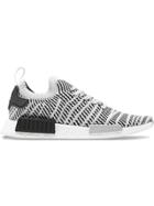 Adidas White Nmd R1 Stlt Sneakers