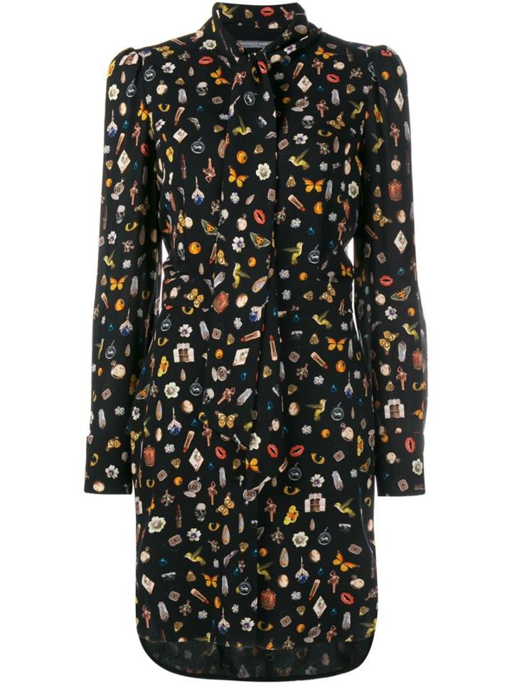 Alexander Mcqueen 'obsession' Print Dresss