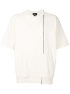 3.1 Phillip Lim Asymmetric Short-sleeve Sweatshirt - Nude & Neutrals