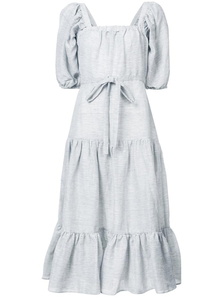 Co Square Tiered Dress - Blue